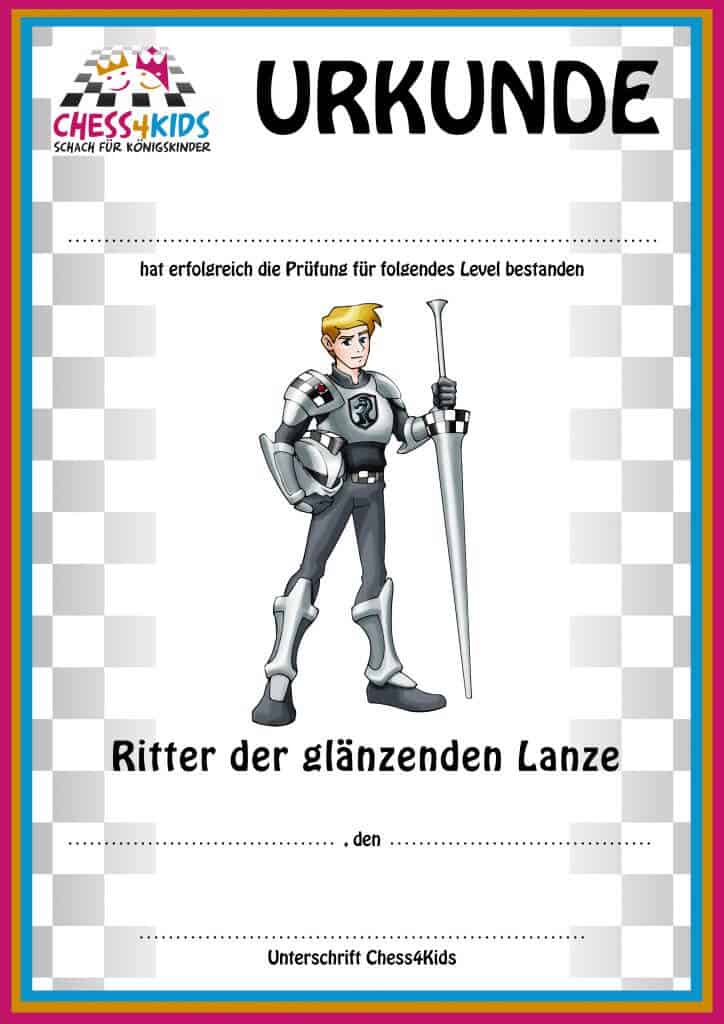 Maximasters Urkunde Ritter der glänzenden Lanze