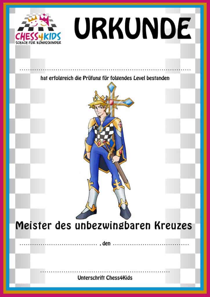 Maximasters Urkunde Meister des unbezwingbaren Kreuzes